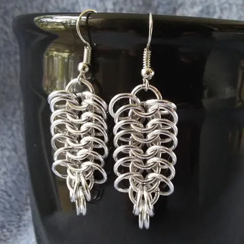 European 6in1 18 gauge Handmade Chainmaille Earrings