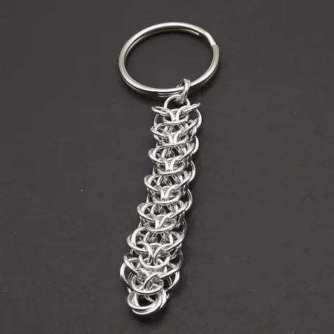 Elfweave Braid 18 gauge Handmade Chainmaille Keychain