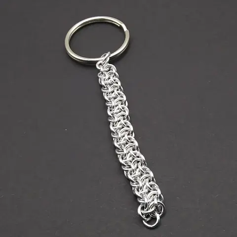 Vipera Berus 18 gauge Handmade Chainmaille Keychain