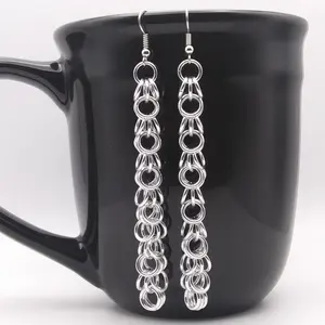 Shaggy Loops 4" Chainmaille Earrings 18g