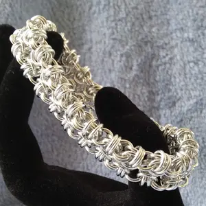 Byzee Beez to Butterflies 18 gauge Handmade Chainmaille Bracelet