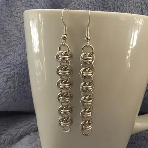 Barrels 18 gauge Handmade Chainmaille Earrings