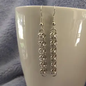 Barrels 20 gauge Handmade Chainmaille Earrings