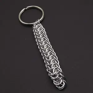 Persian Dragonscale 18 gauge Handmade Chainmaille Keychain